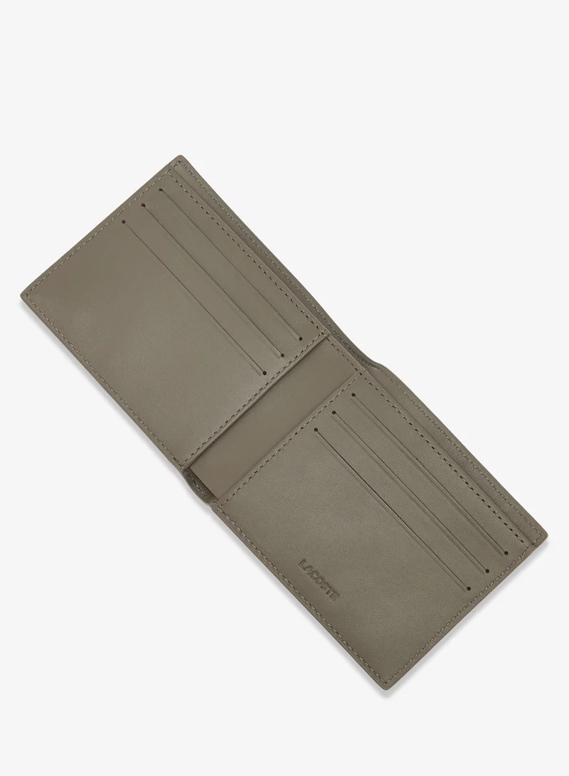 لاكوست محفظة جلدية بشعار الماركة